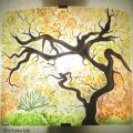 Applique murale arbre de printemps version de couleur pastel