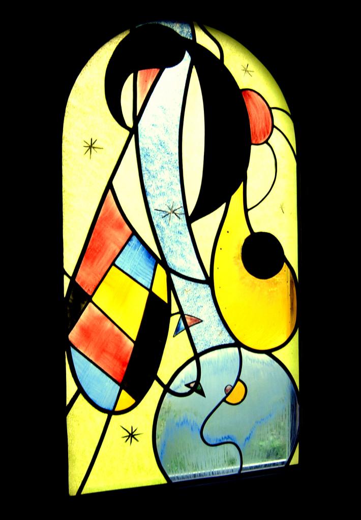 vitrail multicolore inspiration Miro