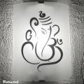 Lampe applique motif stylisé Ganesh