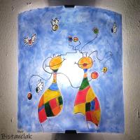 Applique murale artisanale multicolore au motif fantaisie globulle et globulette