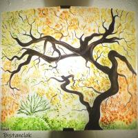 Applique murale artisanale arbre de printemps