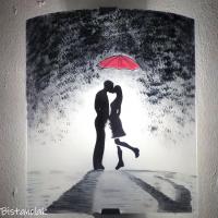 Applique murale romantique couple d'amoureux