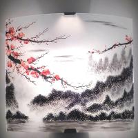 Applique murale artisanale paysage du japon