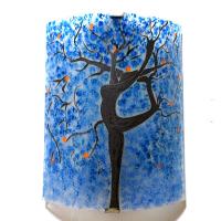 Applique motif arbre danseuse bleu