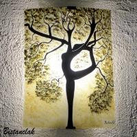 Applique murale colorée teinte nature arbre danseuse