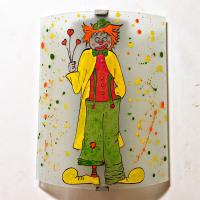 Applique murale multicolore le clown