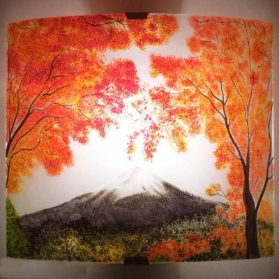 Applique murale décorative paysage du mont fuji en automne