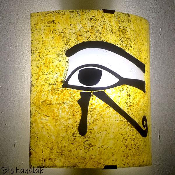 éclairage mural jaune oeil d horus