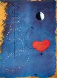 Illustration du tableau Dancer de Joan Miro représenté sur l'applique murale la danseuse de Miro
