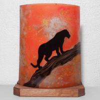 Lampe a poser orange panthere