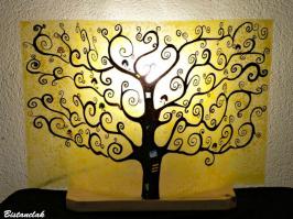 Lampe à poser décorative motif arbre de vie