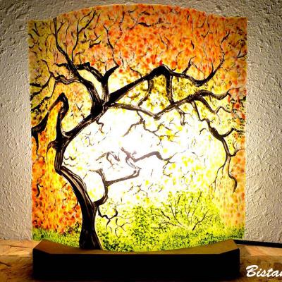 Lampe d ambiance motif sous bois d automne 4 