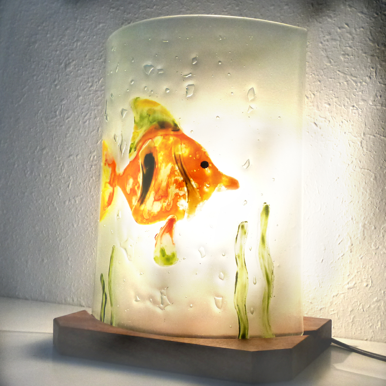 Lampe poisson orange1