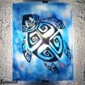 applique murale tortue stylisee