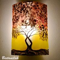 Luminaire applique murale motif arbre de jane jaune et rouge 6 