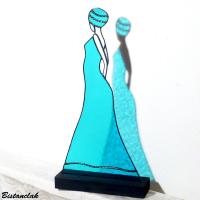 décoration bleu femme