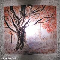 applique murale motif balancoire sous un arbre